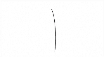 Step 1: draw the palm tree trunk when drawing a coconut tree