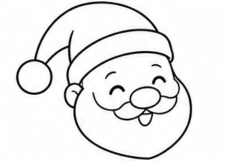 Step 4: add a tall floppy hat when drawing a cute santa