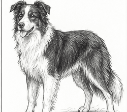 Step 10: add shading and depth when drawing a border collie