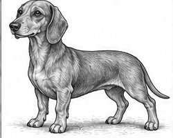 Step 10: add shading and depth when drawing a dachshund