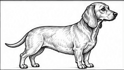 Step 7: layer more fur detail when drawing a dachshund