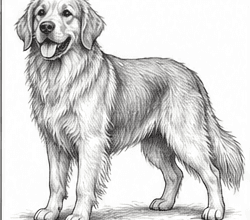 Step 10: add shading and depth when drawing a golden retriever