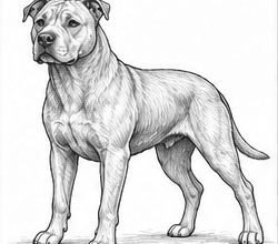 Step 9: build the coat texture when drawing a pitbull
