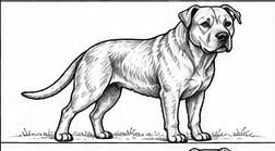 Step 8: shade the face and body when drawing a pitbull