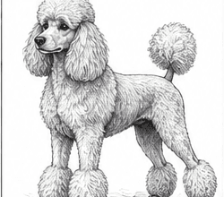 Step 10: add shading and depth when drawing a poodle