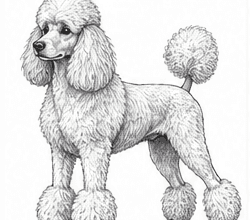 Step 9: build the coat texture when drawing a poodle