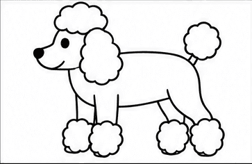 Step 6: add fluffy fur around the paws when drawing a poodle