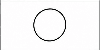 Step 1: draw the pug's round head when drawing a pug