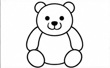 Step 5: draw the arms and legs when drawing a bear