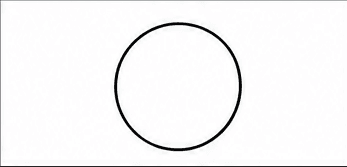 Step 1: draw the persian cat's round head when drawing a persian cat