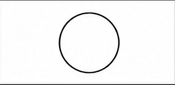 Step 1: draw a circle for the siamese cat's head when drawing a siamese cat