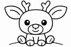 Cute Reindeer drawing tutorial
