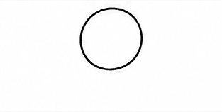 Step 1: draw a circle for the head when drawing a cute snowman