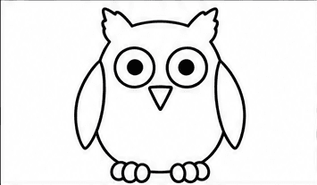 Step 5: draw the feet when drawing a owl