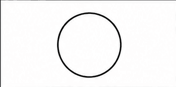 Step 1: draw the panda's head when drawing a panda