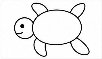 Step 4: add the turtle's face when drawing a turtle