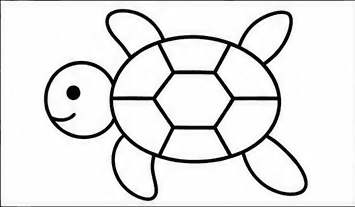 Step 5: create the shell pattern when drawing a turtle